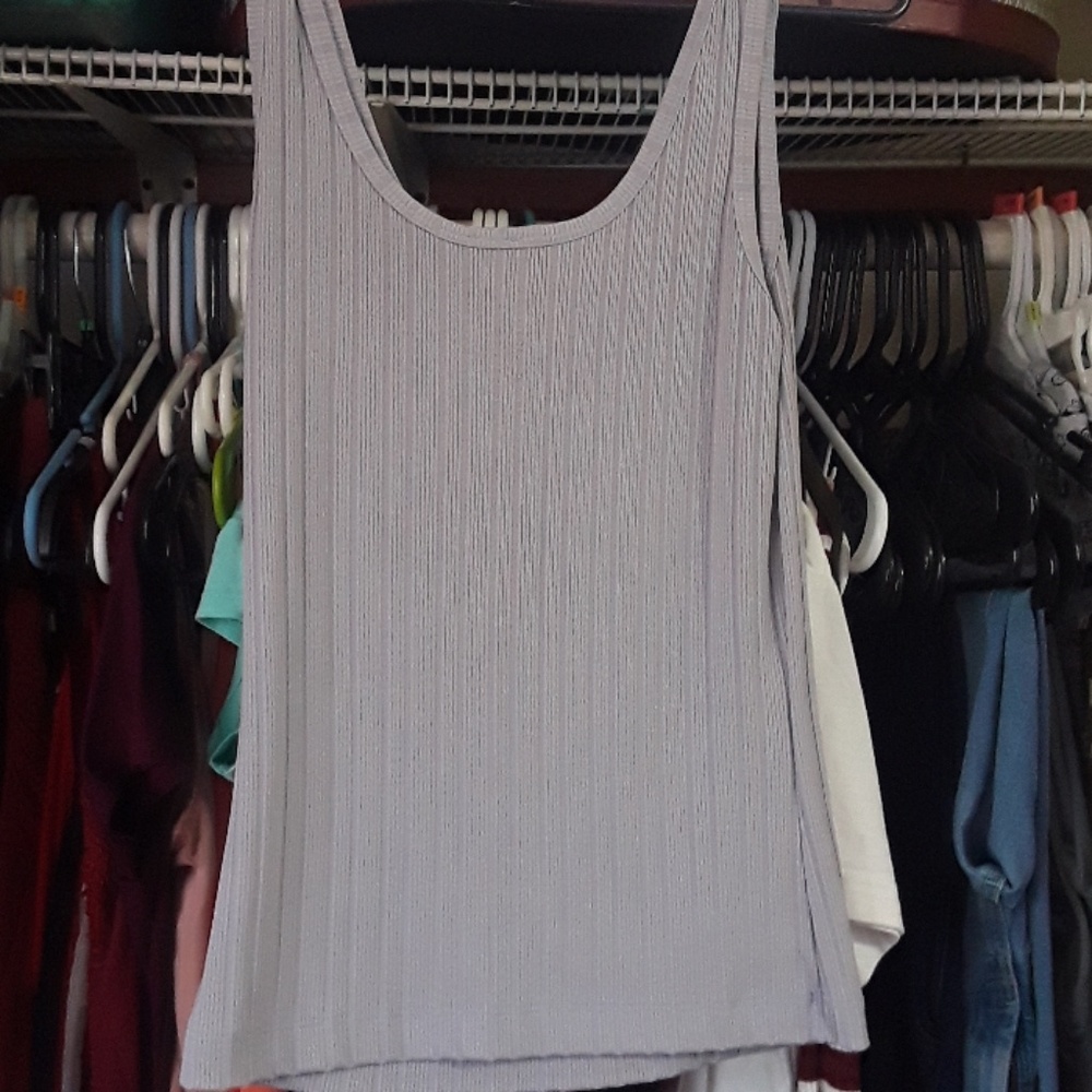 Silky grey tank top